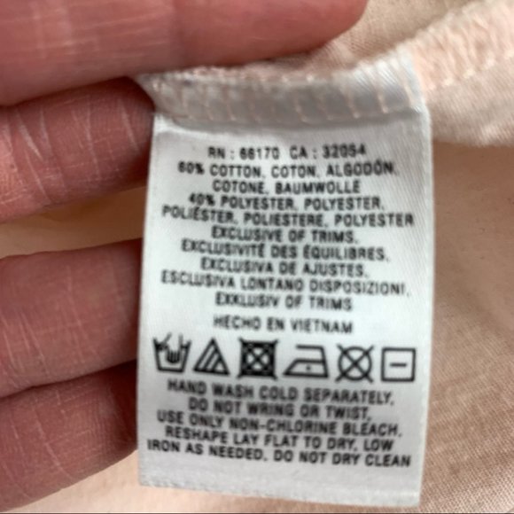 Anthropologie Deletta Ruched ¾ sleeve top size small (fits petite) - Picture 6 of 9